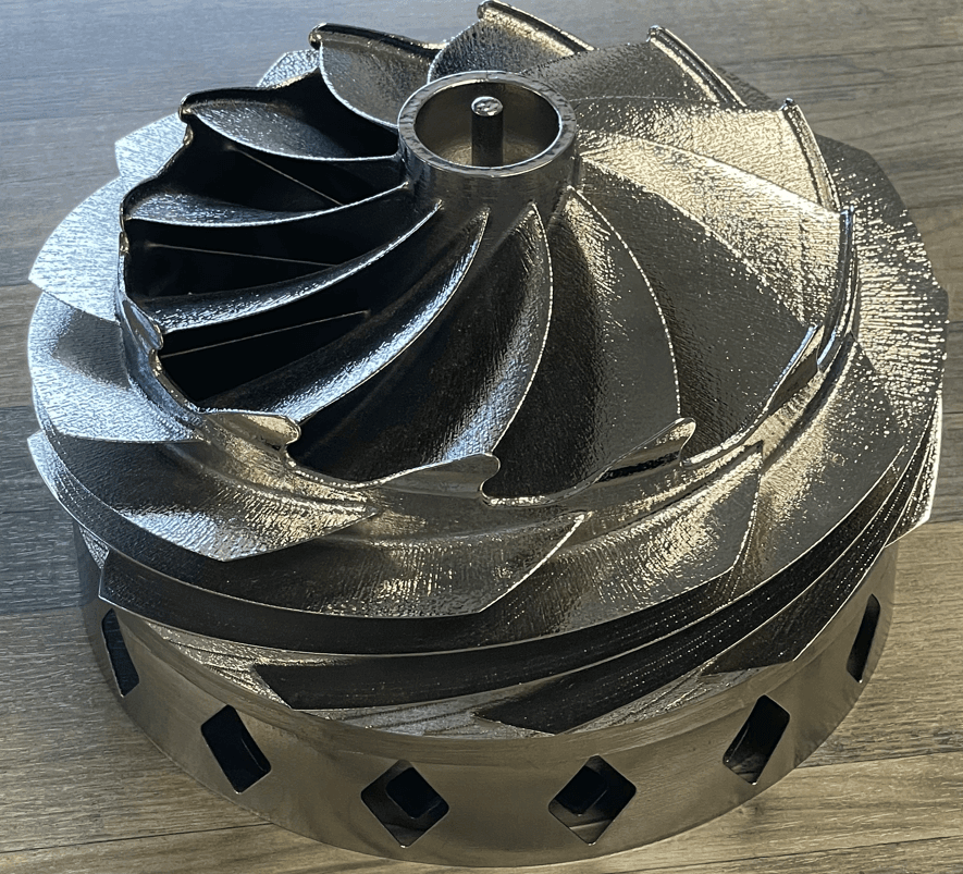 3D printed impeller-style component