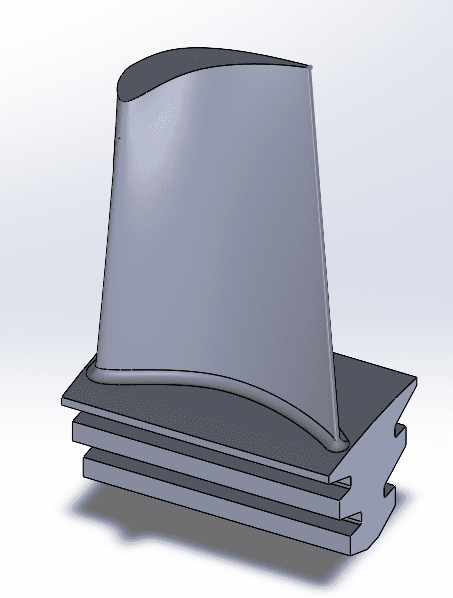 Rotor blade CAD model